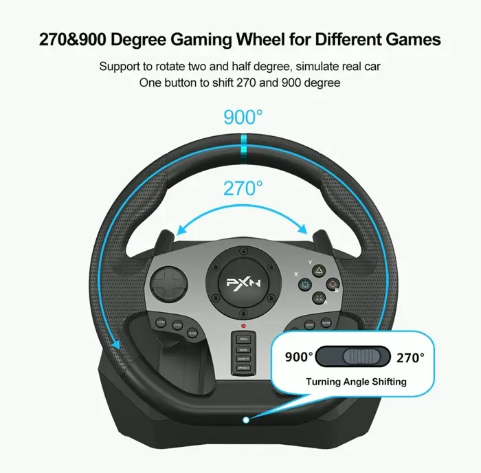 PRO Gaming Racing Wheel V9 Includes Pedal and Shifter