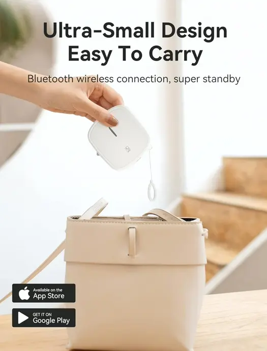 Portable Wireless Label Maker with Built-in Cutter