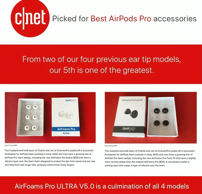 Advanced Memory Buds for AirPods Pro 1 2 - SML