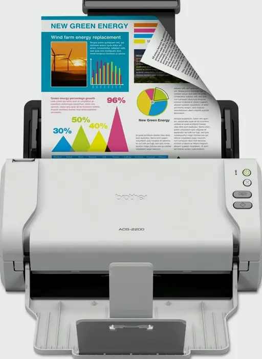 Brother High-Speed Desktop Document Reader, ADS-2200, Duplex Scanning