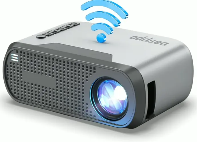 Mini Projector featuring WiFi, Portable HD Beamer ideal for Home Theater
