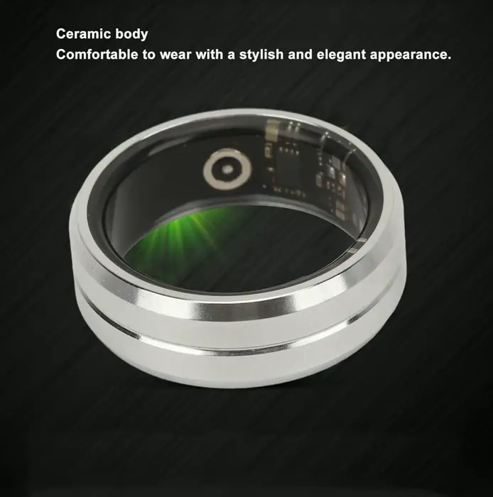 Smart Ring Health Monitor, Water-resistant Fitness Tracker Band