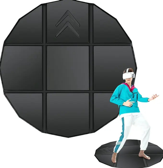 Compact Virtual Reality Floor Pad - 39.5" Anti-Skid Circular