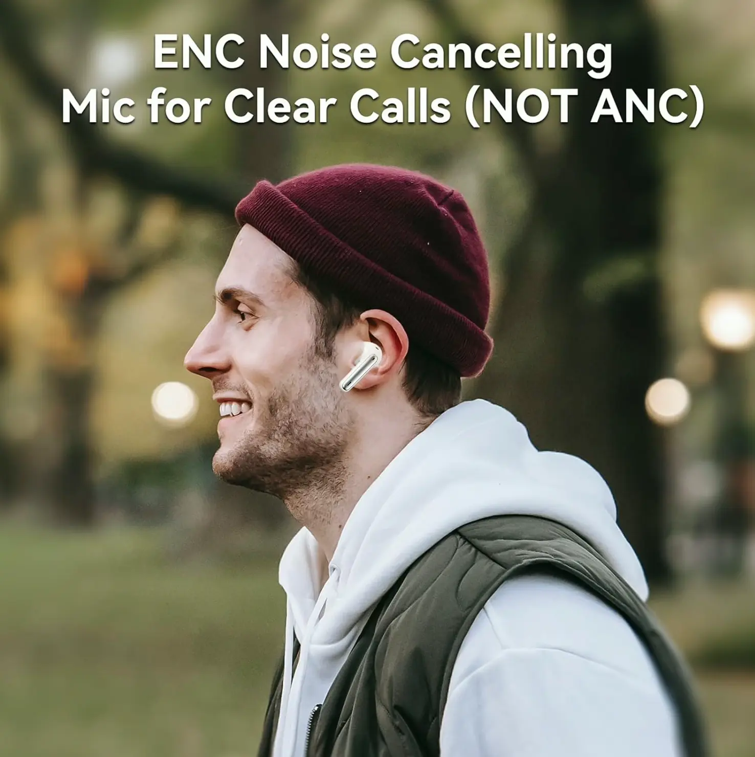 Wireless 5.3 Headphones Deep Bass Long Playtime