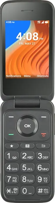 TracFone TCL Flip 2 Phone: 8GB Storage, Black Color, Locked