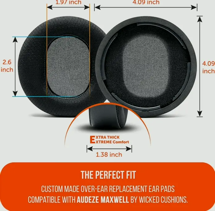 Wicked Cushions Cooling Gel Earpads for Audeze Cans