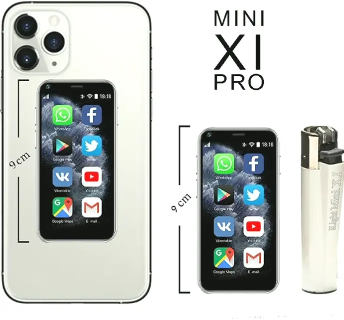 iLight Mini Smartphone|Smallest Android Phone, 2.5" Touchscreen, Global Unlocked