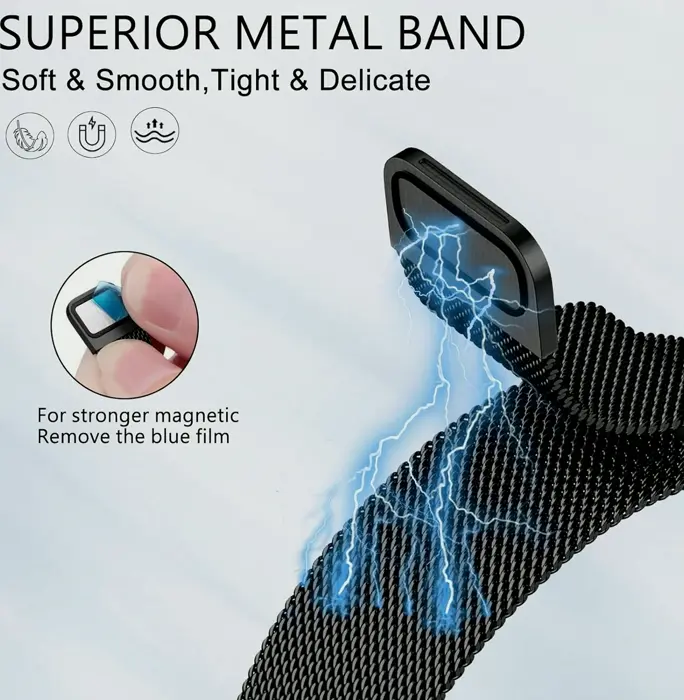 Fitbit Charge 5 Straps by Surundo, Milanese Loop