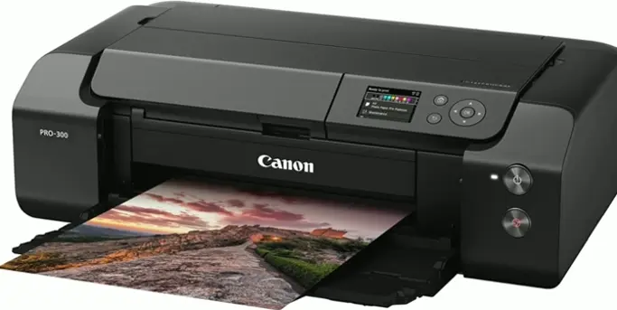 Canon's PRO-300 Wi-Fi Colorful Large-Format Print Machine