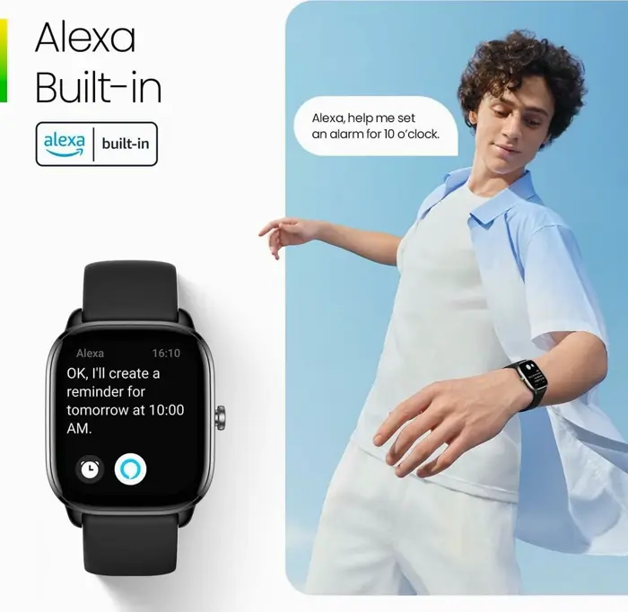 Amazfit GTS 4 Compact Smart Wearable for Everyone, Alexa Integrated