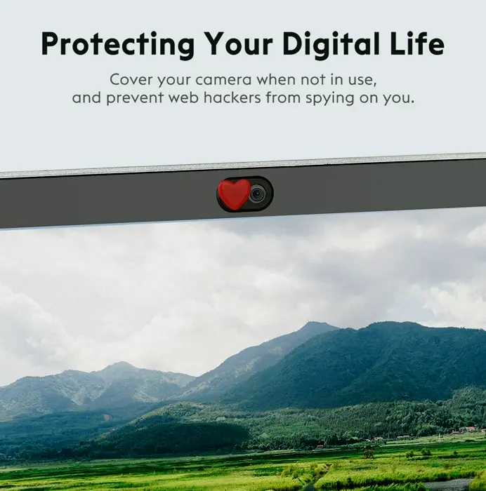 Webcam Cover Slider (Set of 4) - Heart-shaped Cover