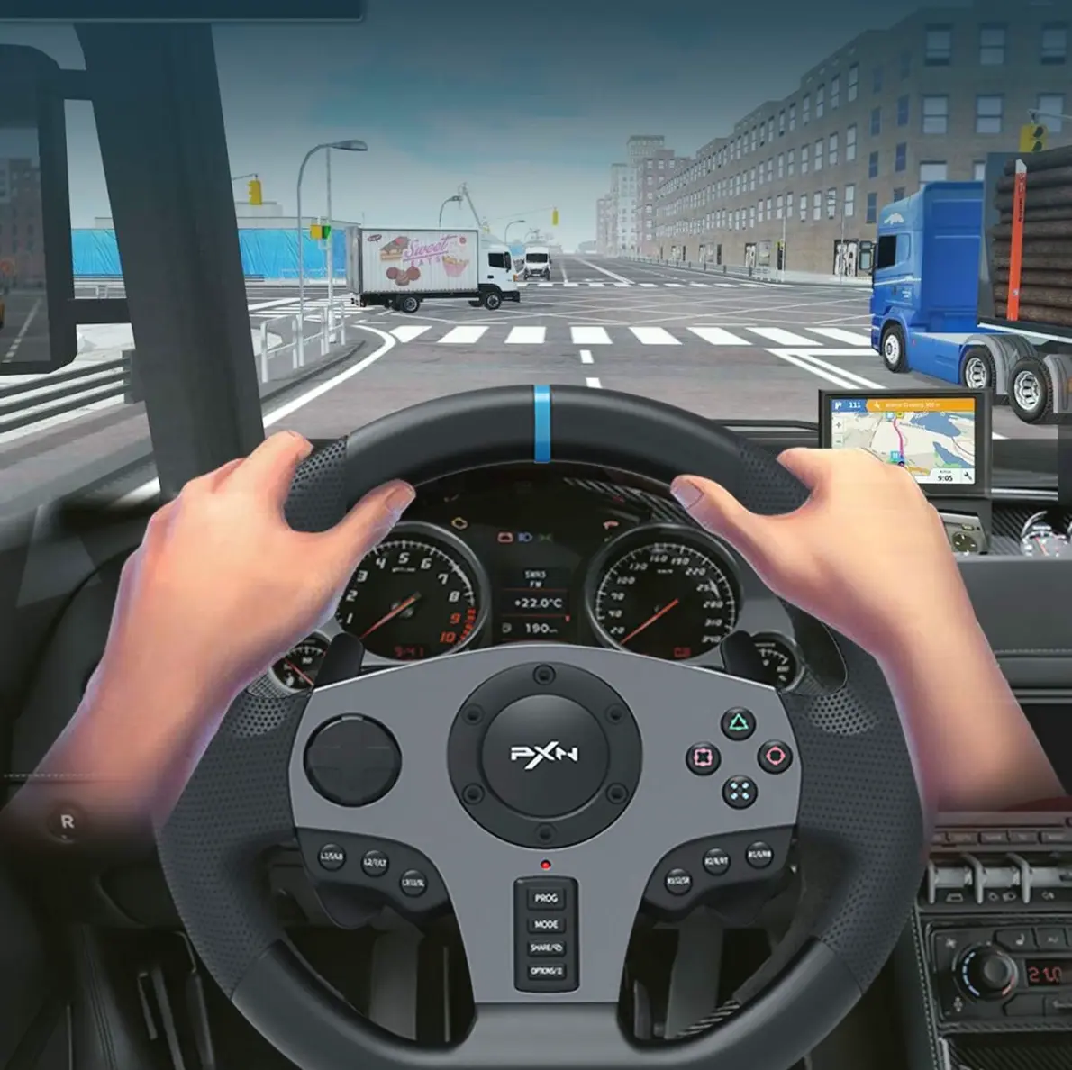 PRO Gaming Racing Wheel V9 Includes Pedal and Shifter