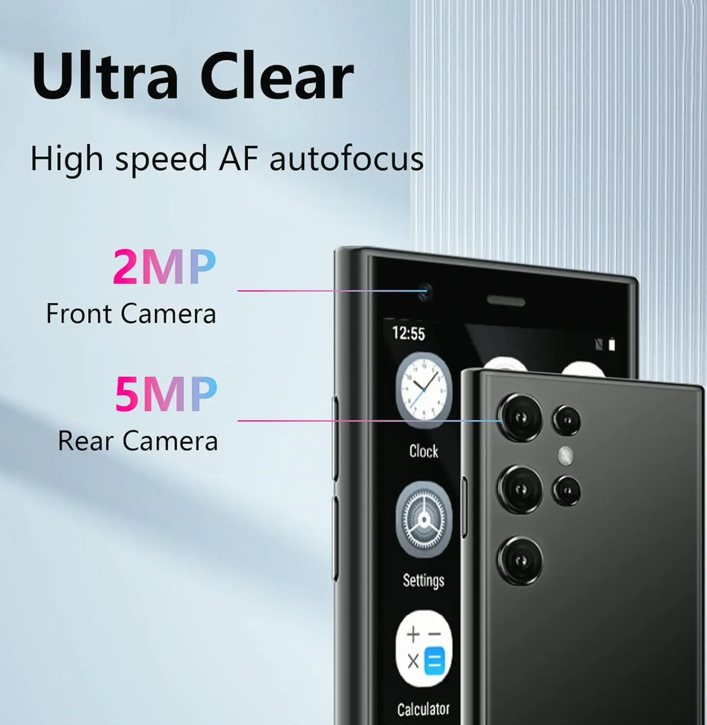 Compact Smartphone Unlocked Child-Friendly Three-Inch HD Screen 16GB Storage Portable Phone