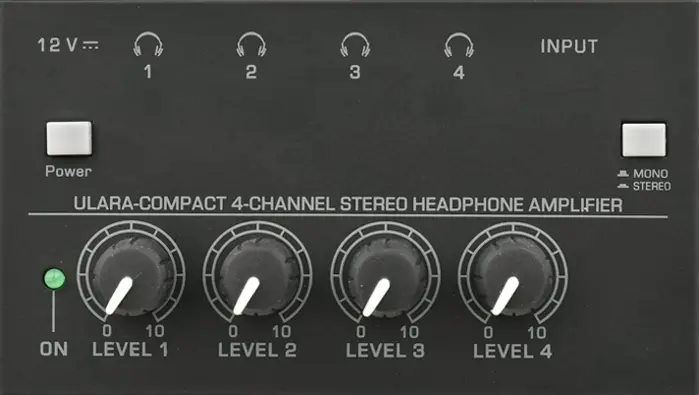 Compact 4-Channel Audio Headphone Amp