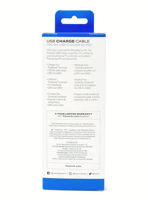PowerA USB-C Cable for PS5