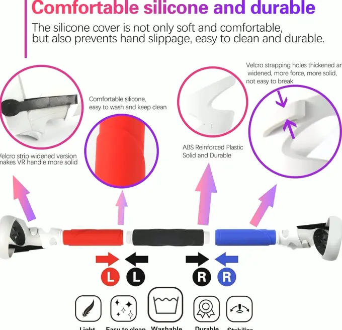 Virtual Reality Handle Extensions for Meta Quest 2