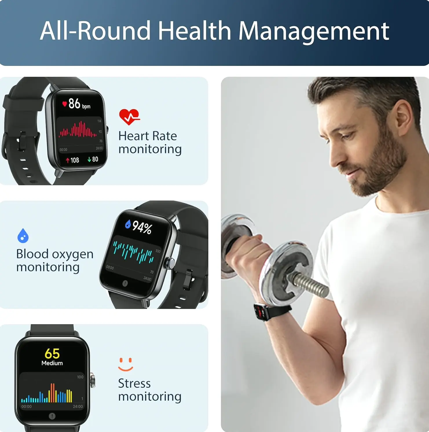 Activity Watch with Answer  Calls, 1.8" Tracker