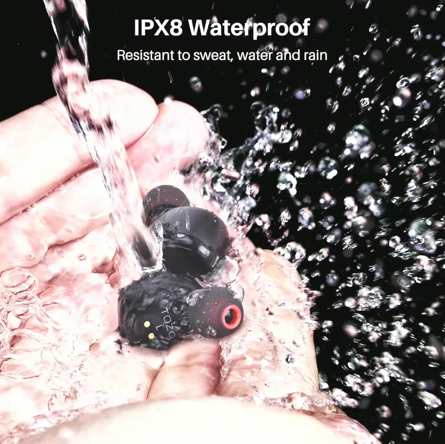 TOZO T6 Classic Edition Wireless Earbuds BT 5.3 Headphones & Charging Case