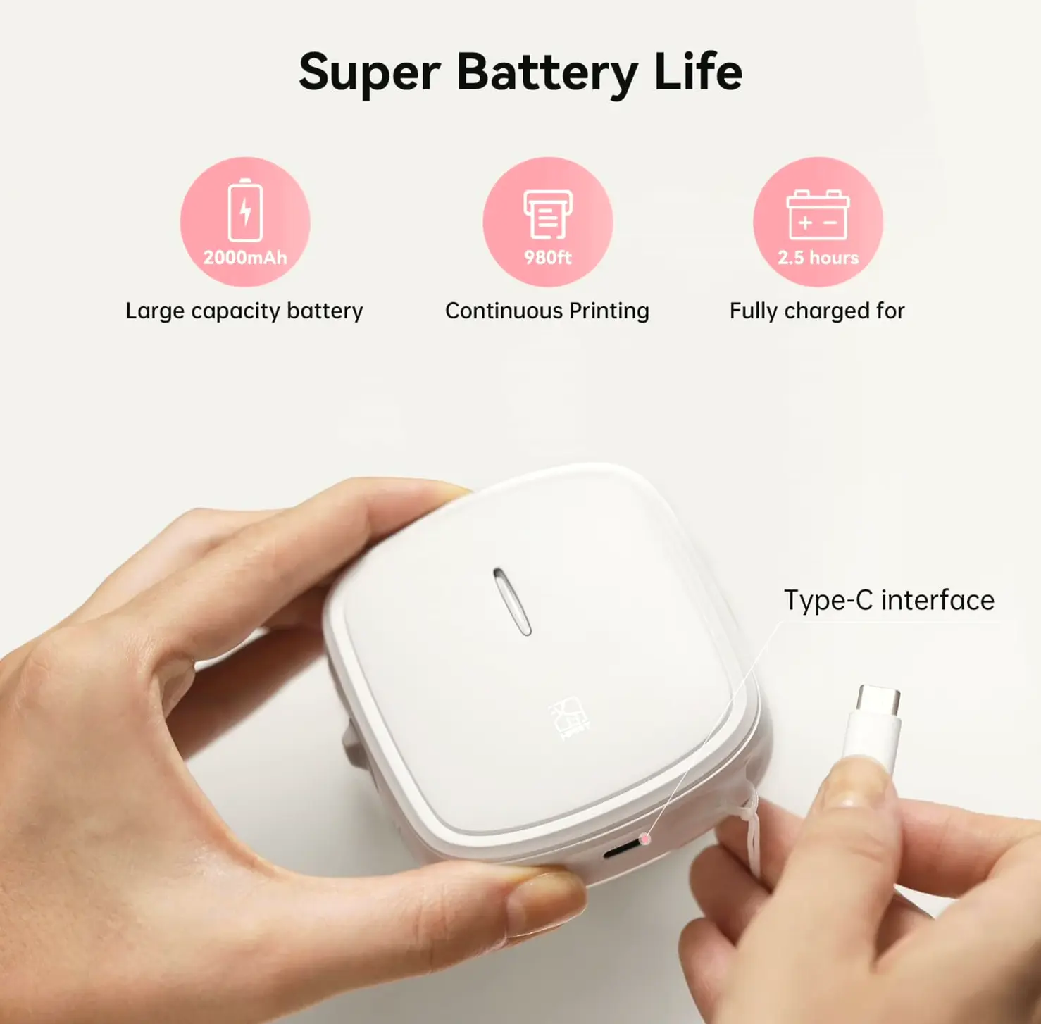 Portable Wireless Label Maker with Built-in Cutter