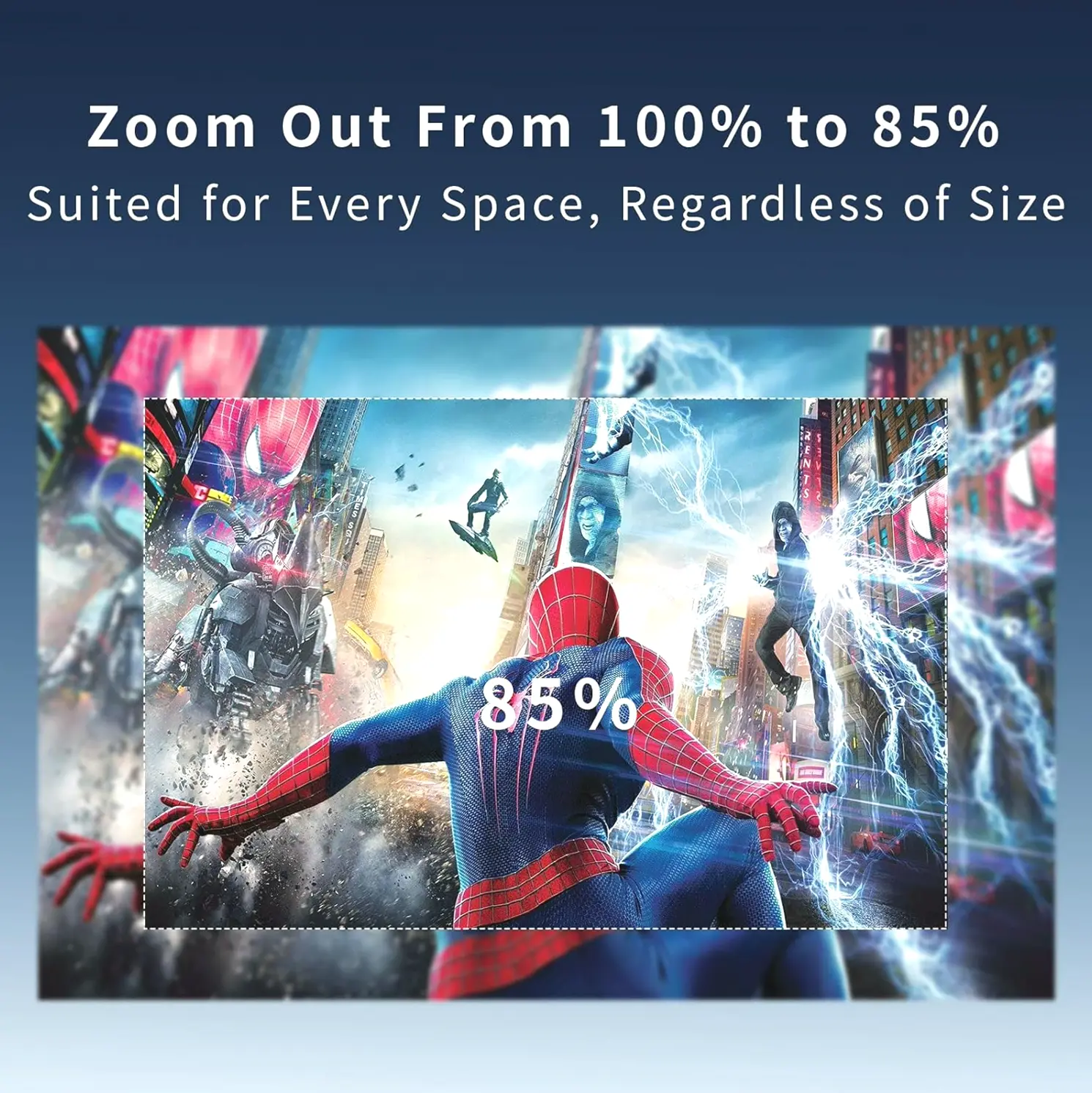 Portable Projector with WiFi & Bluetooth for Home Use