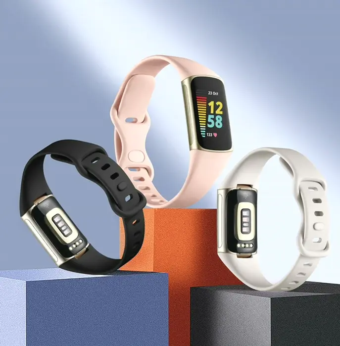 Flexible Bands for Fitbit 5/6, Soft Workout Pack 3