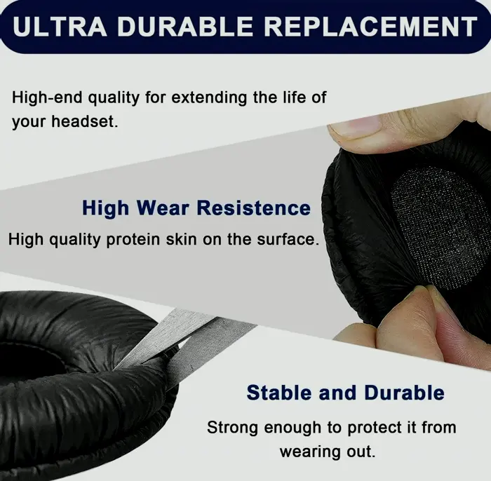 Spare Headphone Cushions Compatible with Plantronics Headsets (4 Pack)