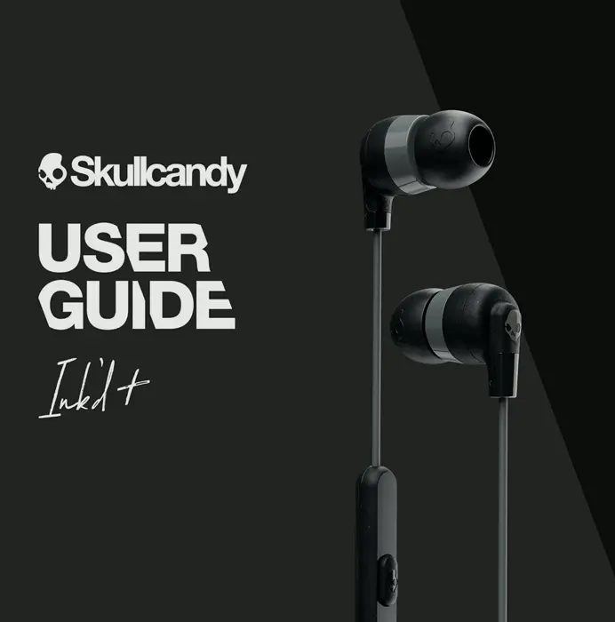 Skull Candy Ink Plus In-Ear, Microphone, BT Compatible - Dark