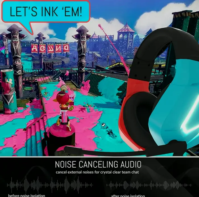 Gaming Headphones with Mic for Nintendo and Lite