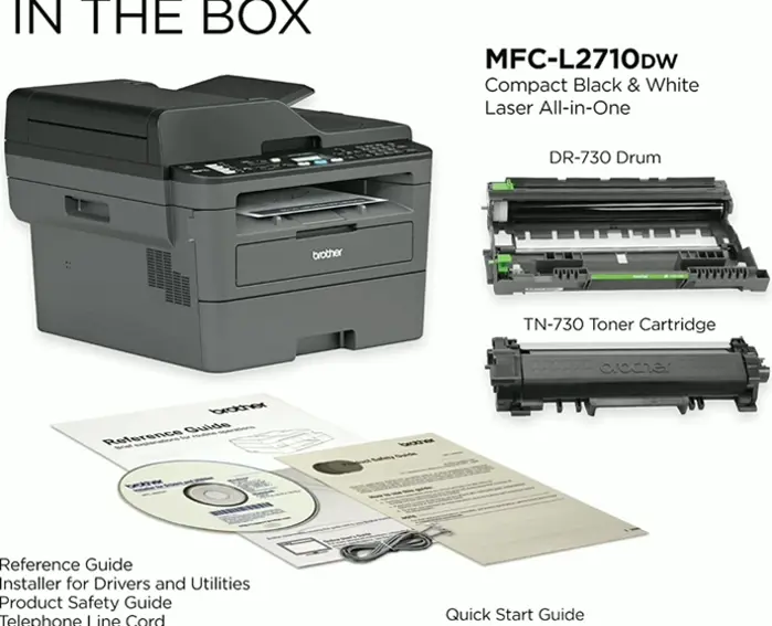 Siblings MFC-L2710DW Wi-Fi Multiple Function Laser Printer