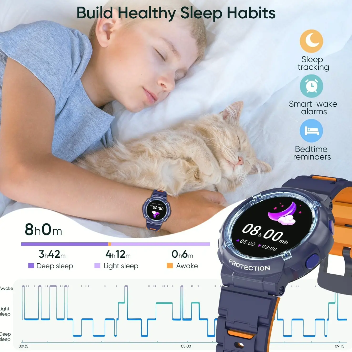 Kids Smart Watch: Water-resistant Kids Tracker