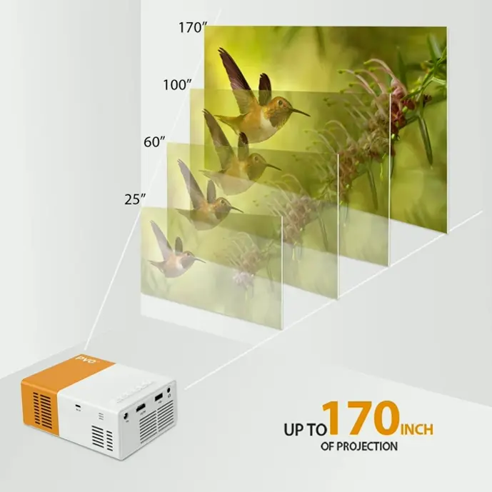 Compact Projector: Portable for Children, Outside Films