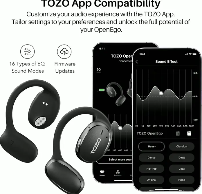 TOZO OpenEgo Wireless Earbuds with 5.3 Bluetooth