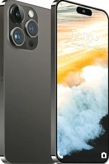 Unlocked I14 Pro Smartphone with Large Battery (Black C)