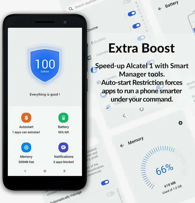 Alcatel 1 Dual 5.0" Unlocked Phone