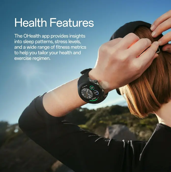 ONEPLUS Smartwatch, 32 GB Storage, 100-Hour Power, Wellness Monitor