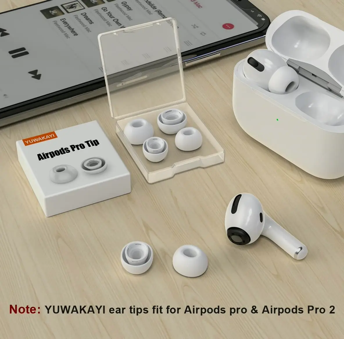 Replacement Ear Tips for AirPods Pro Series with Noise Reduction Feature