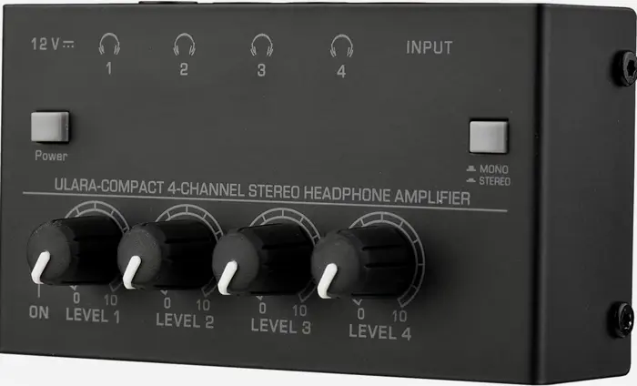 Compact 4-Channel Audio Headphone Amp
