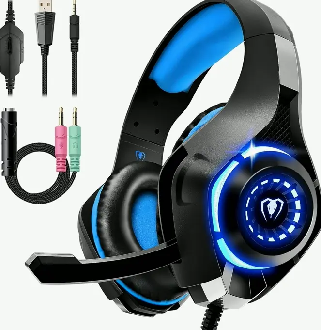 Gaming Headset for PC, Console, Mobile, Noise Canceling Mic