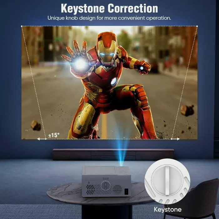 Brand Bluetooth Projector with Integrated DVD Player, HD Compact Projector