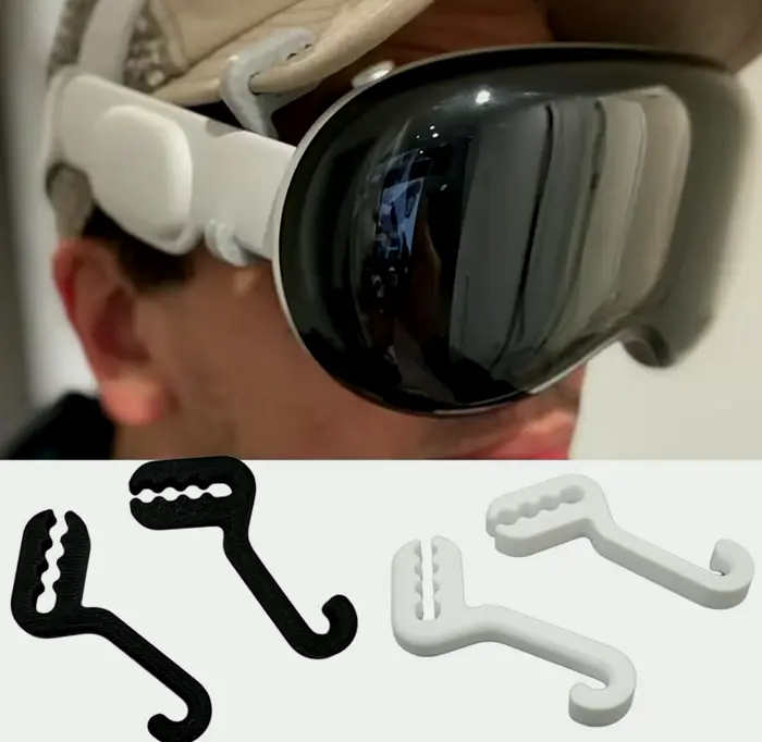 Set of 2 Cap Adapter for Vision Pro Load Reduction (Available in White)