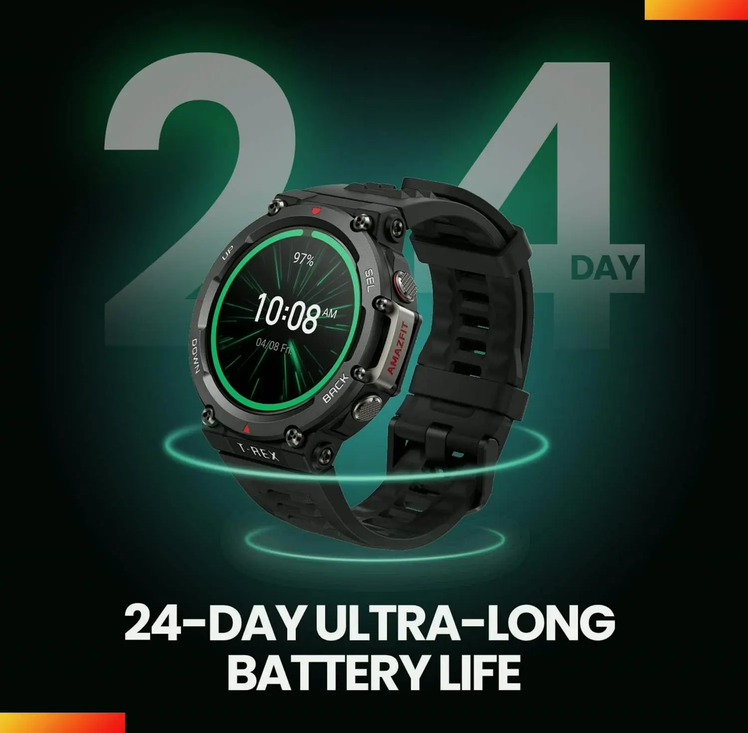 Amazfit's T-Rex 2 Rugged Smartwatch, Defense Approved, GPS