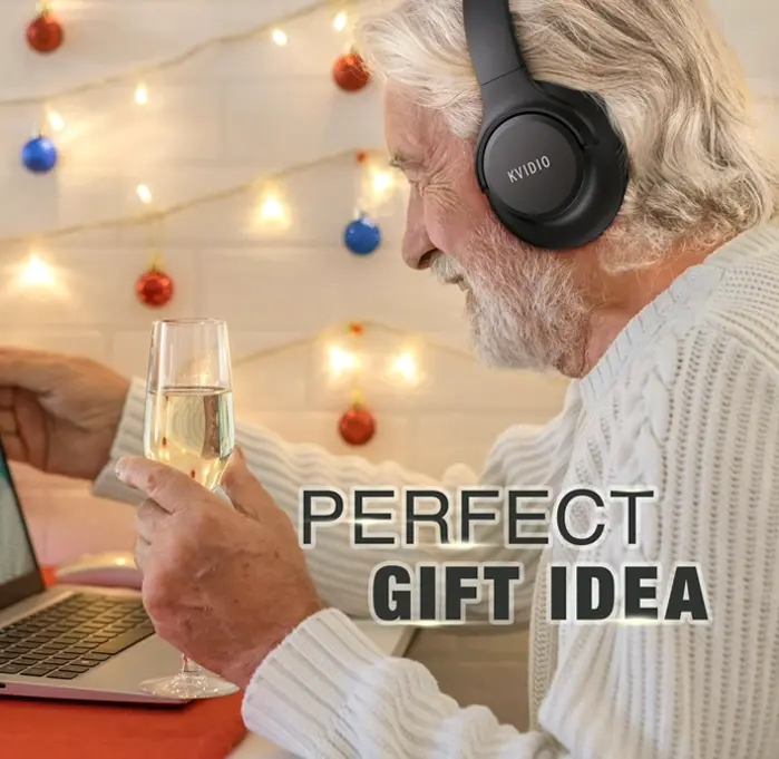 Upgraded Bluetooth Headphones, Long Battery Life