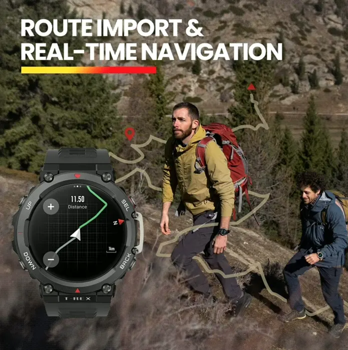 Amazfit's T-Rex 2 Rugged Smartwatch, Defense Approved, GPS