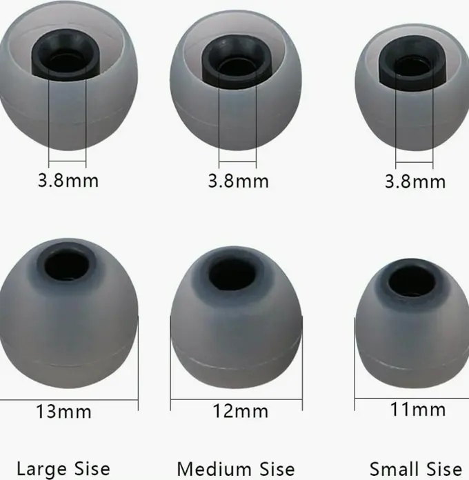 Rubber Earbud Tips Substitute Eartips (Nine Sets) S M L