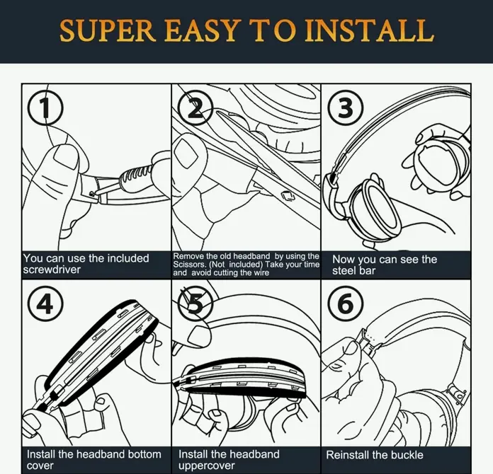 Headband Cushion Kit for QC15/QC 2 Headsets