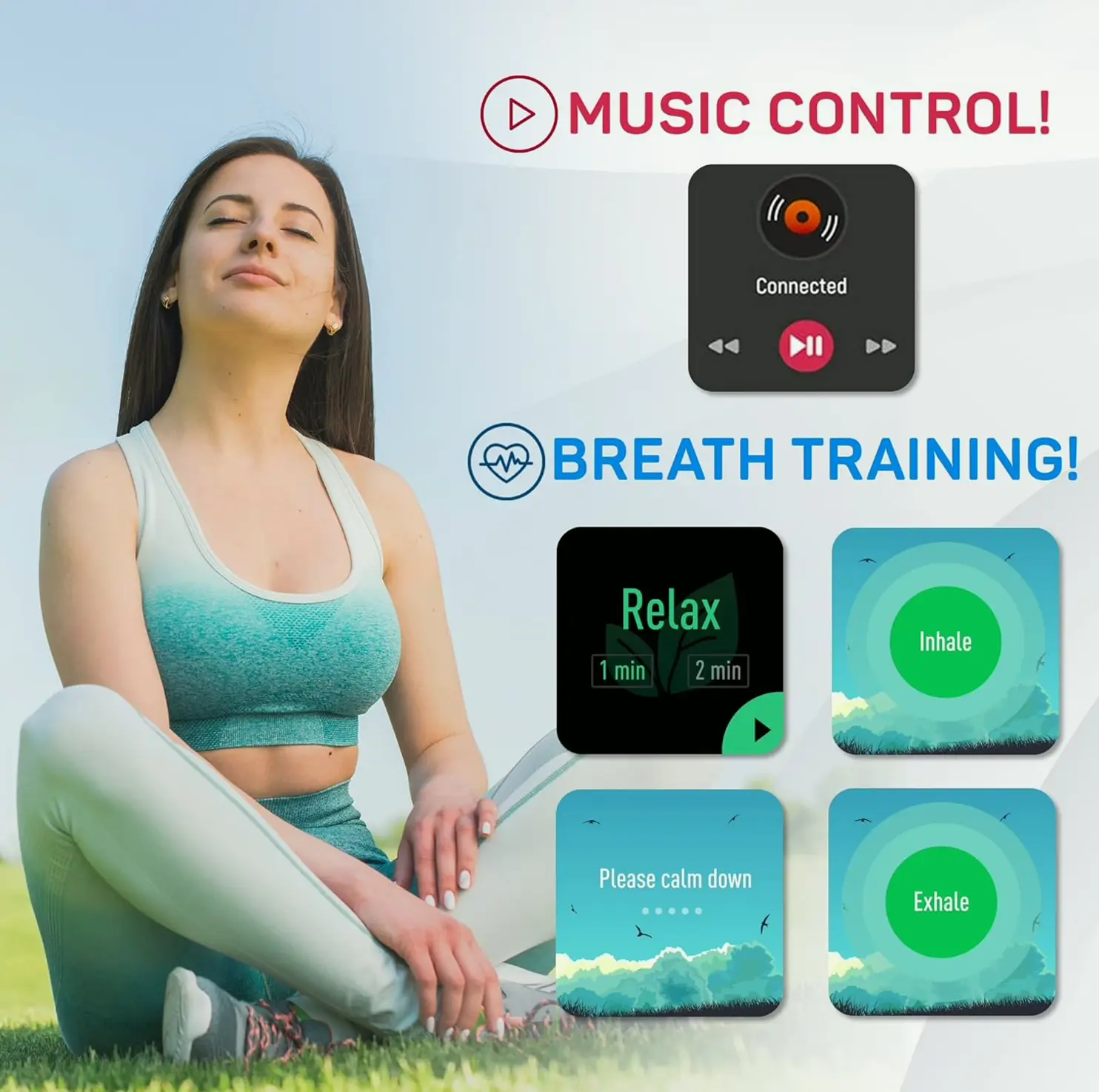 Octandra Fitness Tracker with Heart Rate & Sleep Tracking