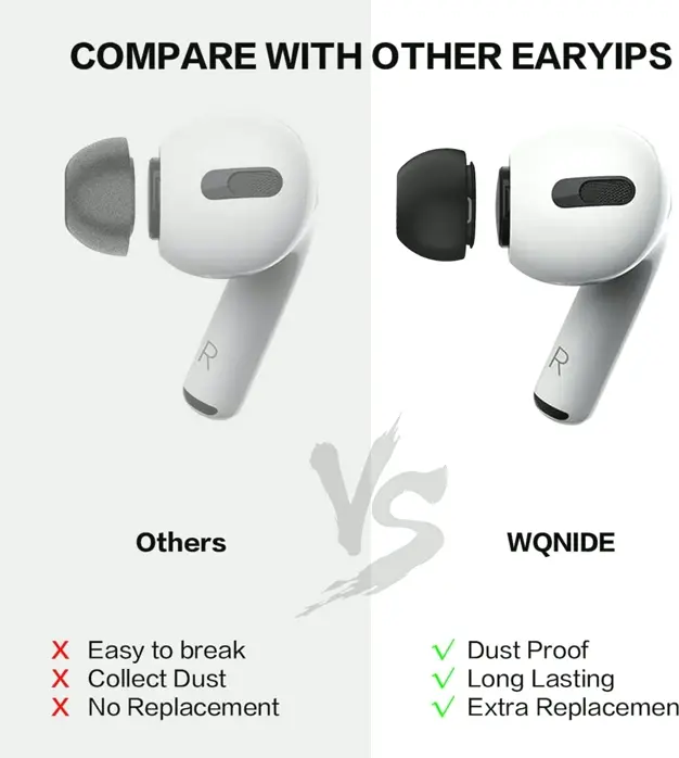 4-Pair AirPods Pro 1 & 2 Soft Ear Tips (Multicolor)