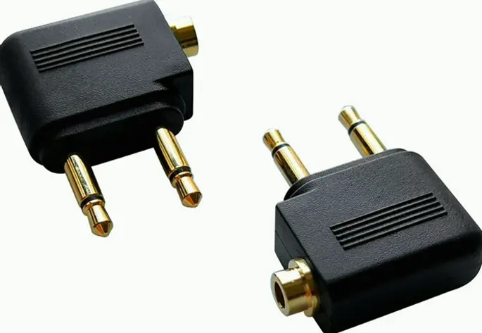 Dual 3.5mm Male to Female Audio Adapter (2 Pack)